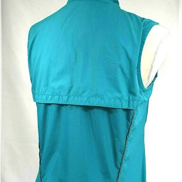 Nike Light Vest Teal Blue Zip security zip pocket Reflective stripes, Sz… - Picture 5 of 8